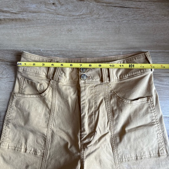 Pilcro High-Rise Wide-Leg Tan Pants - Picture 7 of 8